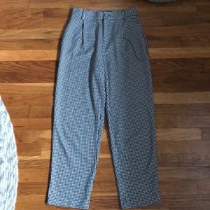 Zara TRF high waist checkered trousers